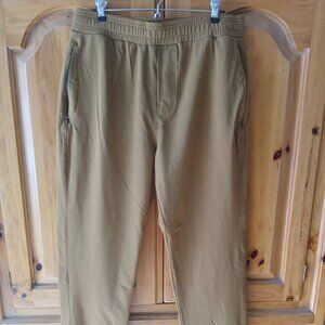 Public Rec All Day Every Day Pants Mens 34x32 Khaki/Tan/Brown Drawstring Stretch